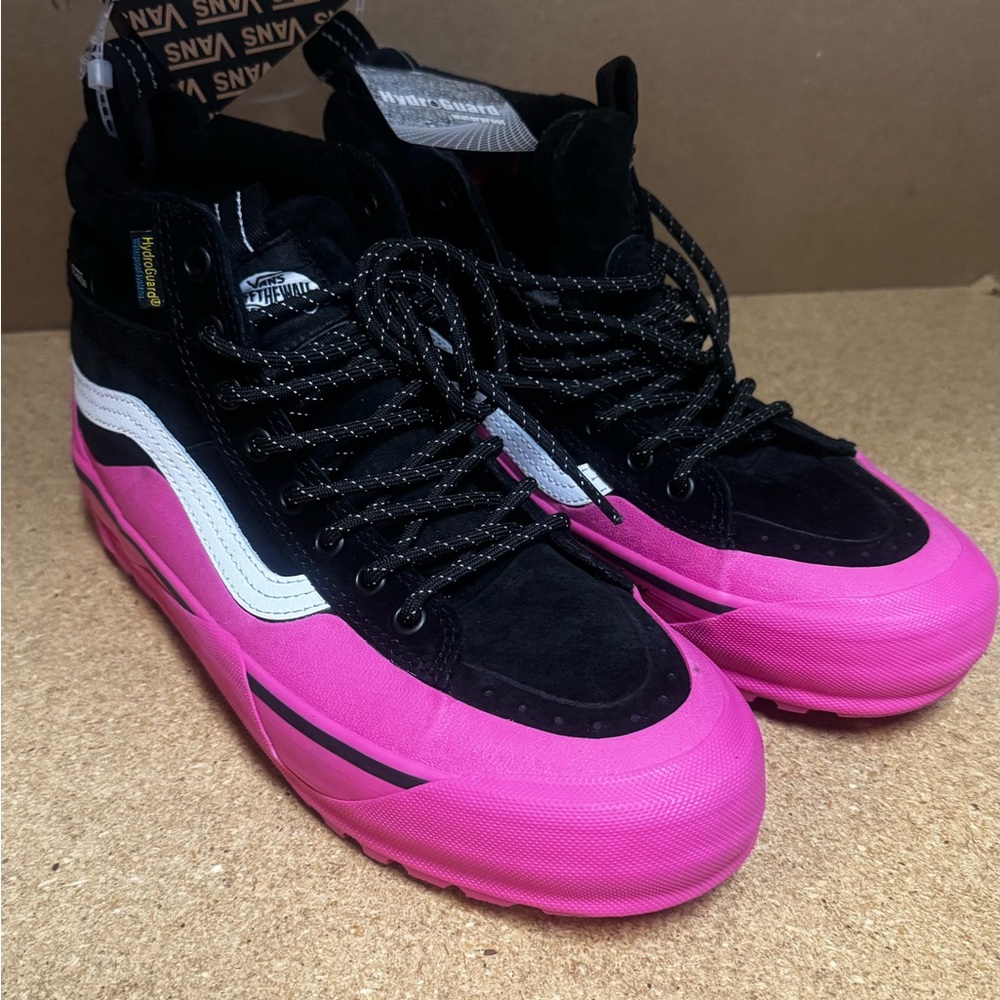 Vans SK8 Hi Dip MTE 2 Hiking Boots Shoes Pink bubble gum/Black Suede M6.5 W8.
